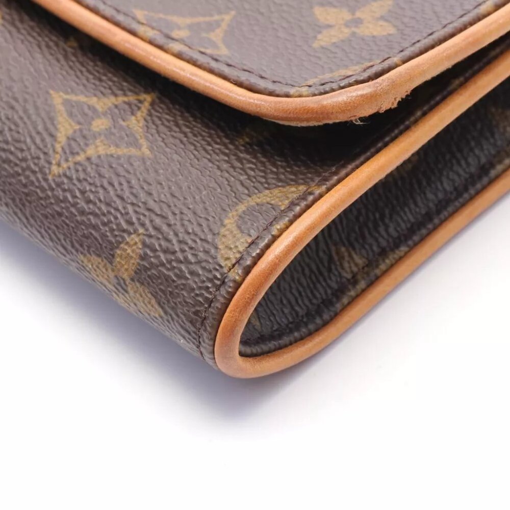 LOUIS VUITTON Pochette Twin GM Shoulder Crossbody Bag Monogram Used Women - Picture 7 of 9